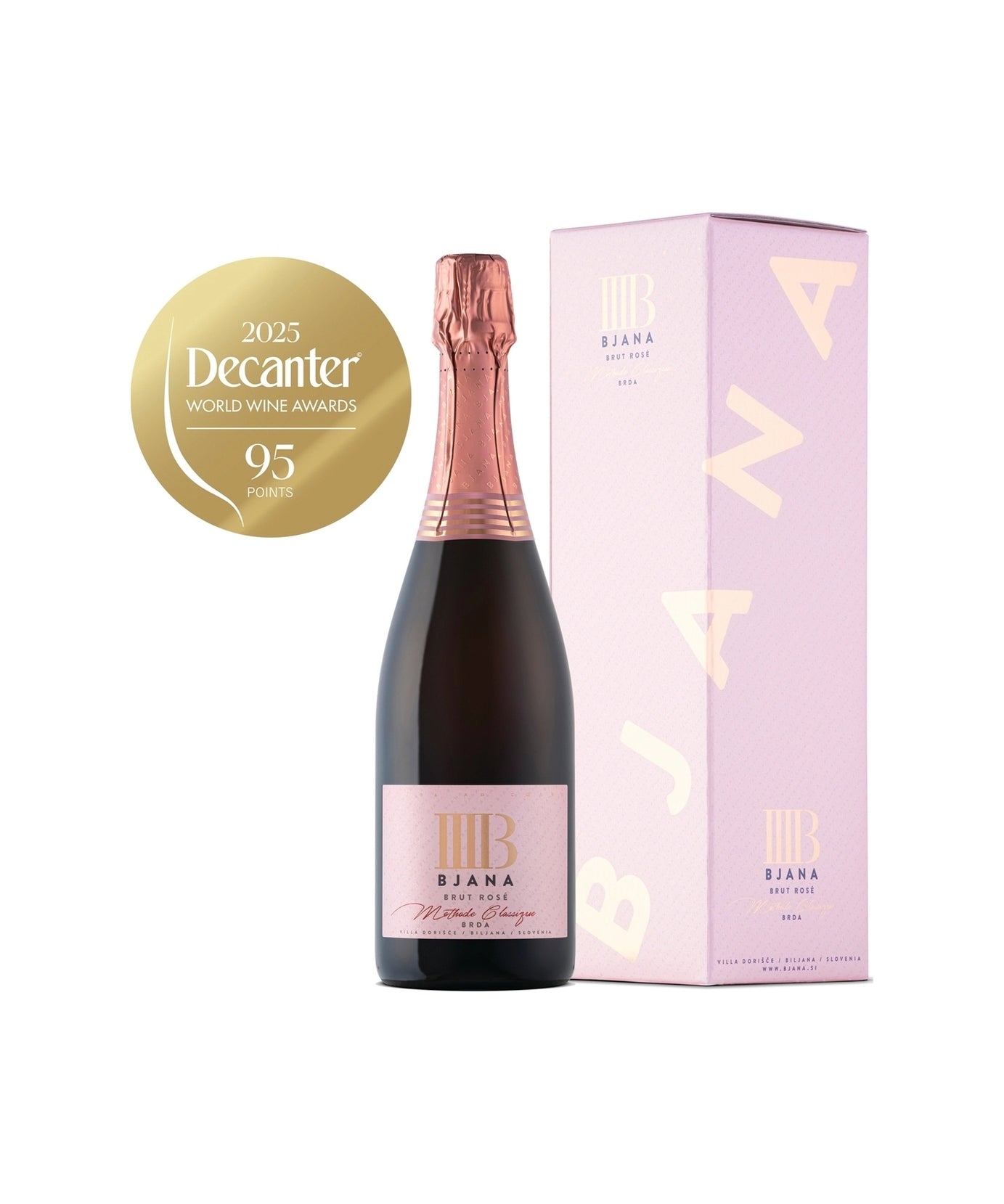 Bjana Brut Rosé 0,75 L V škatli