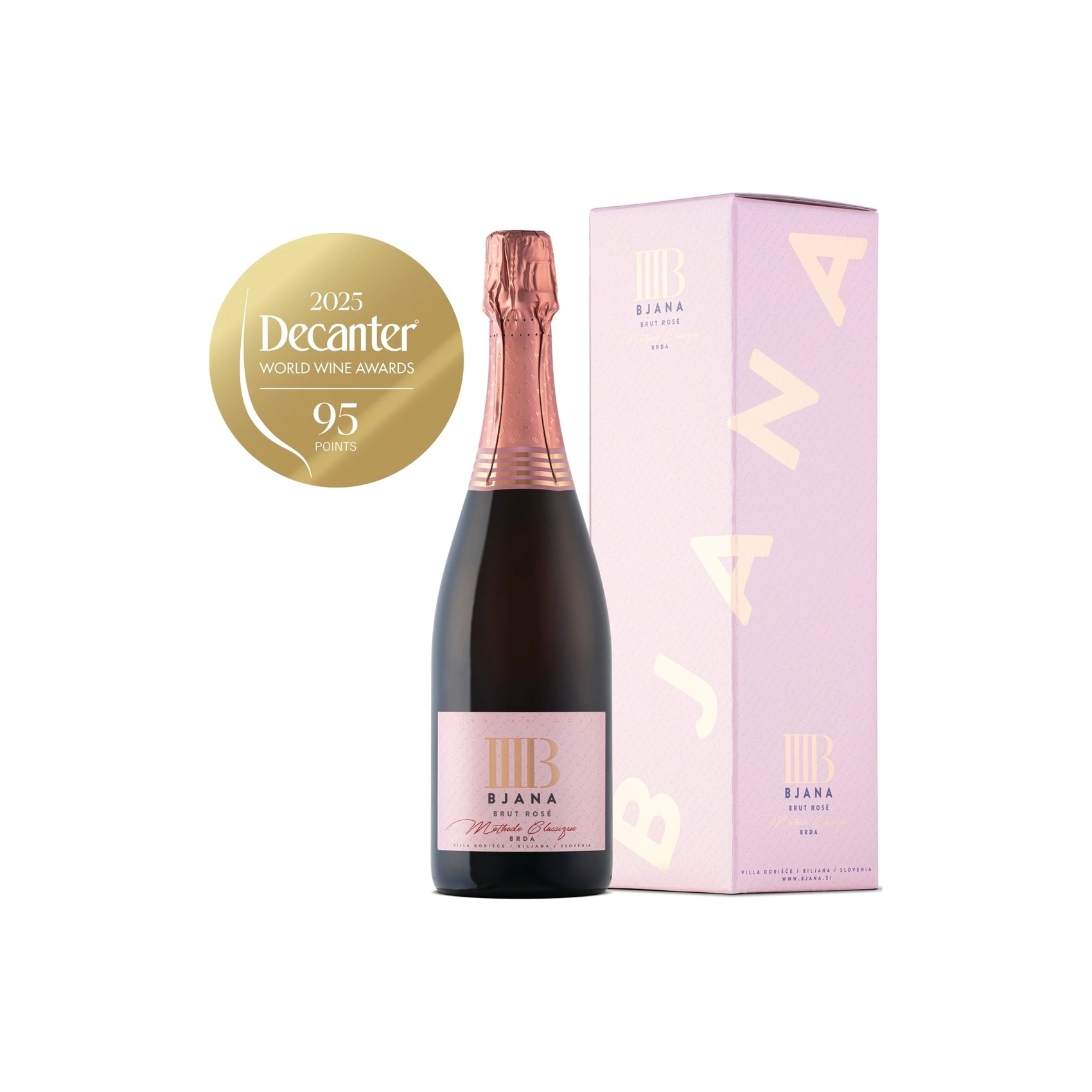 Bjana Brut Rosé 0,75 L V škatli
