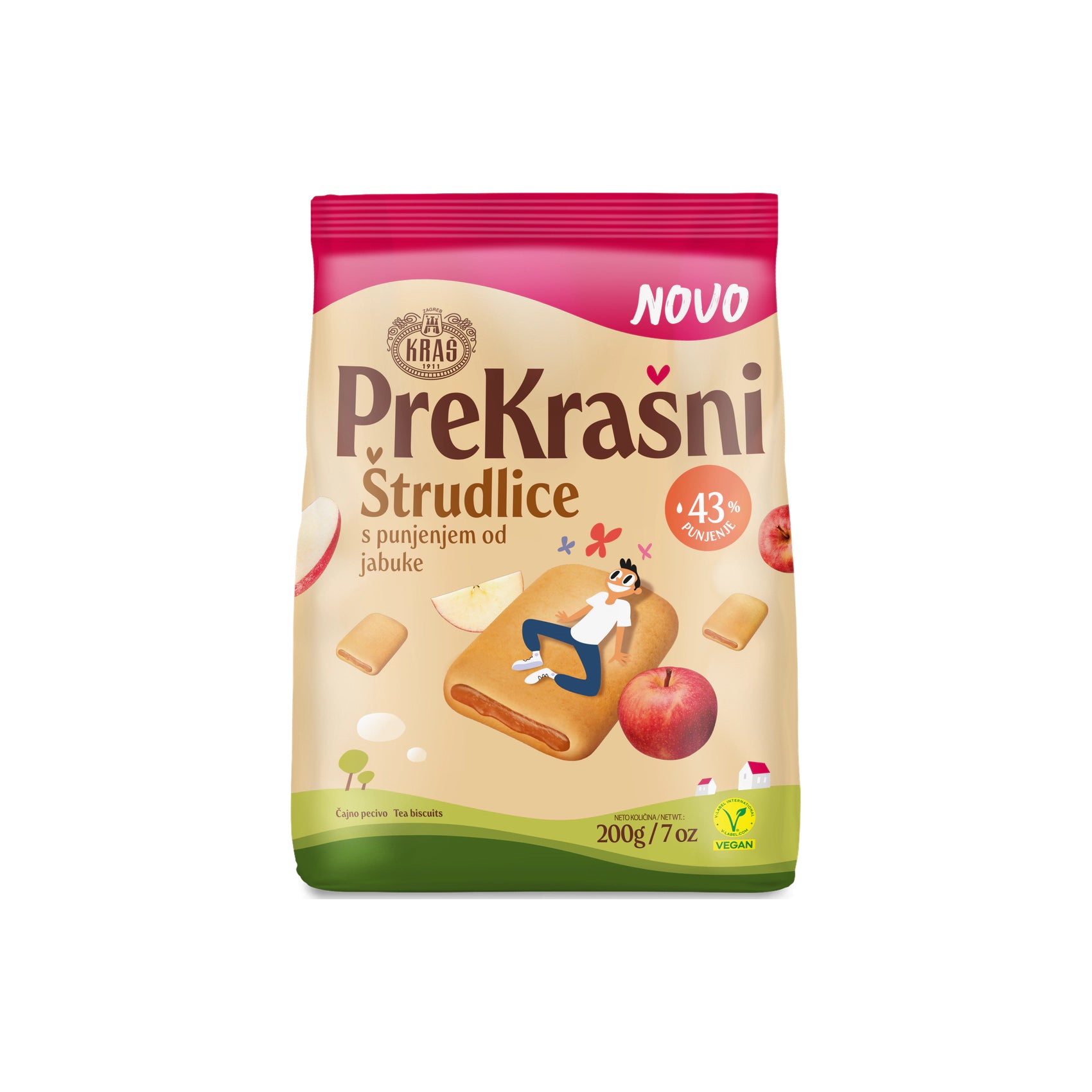 Kraš  Štrudlice Jabolko 200 g