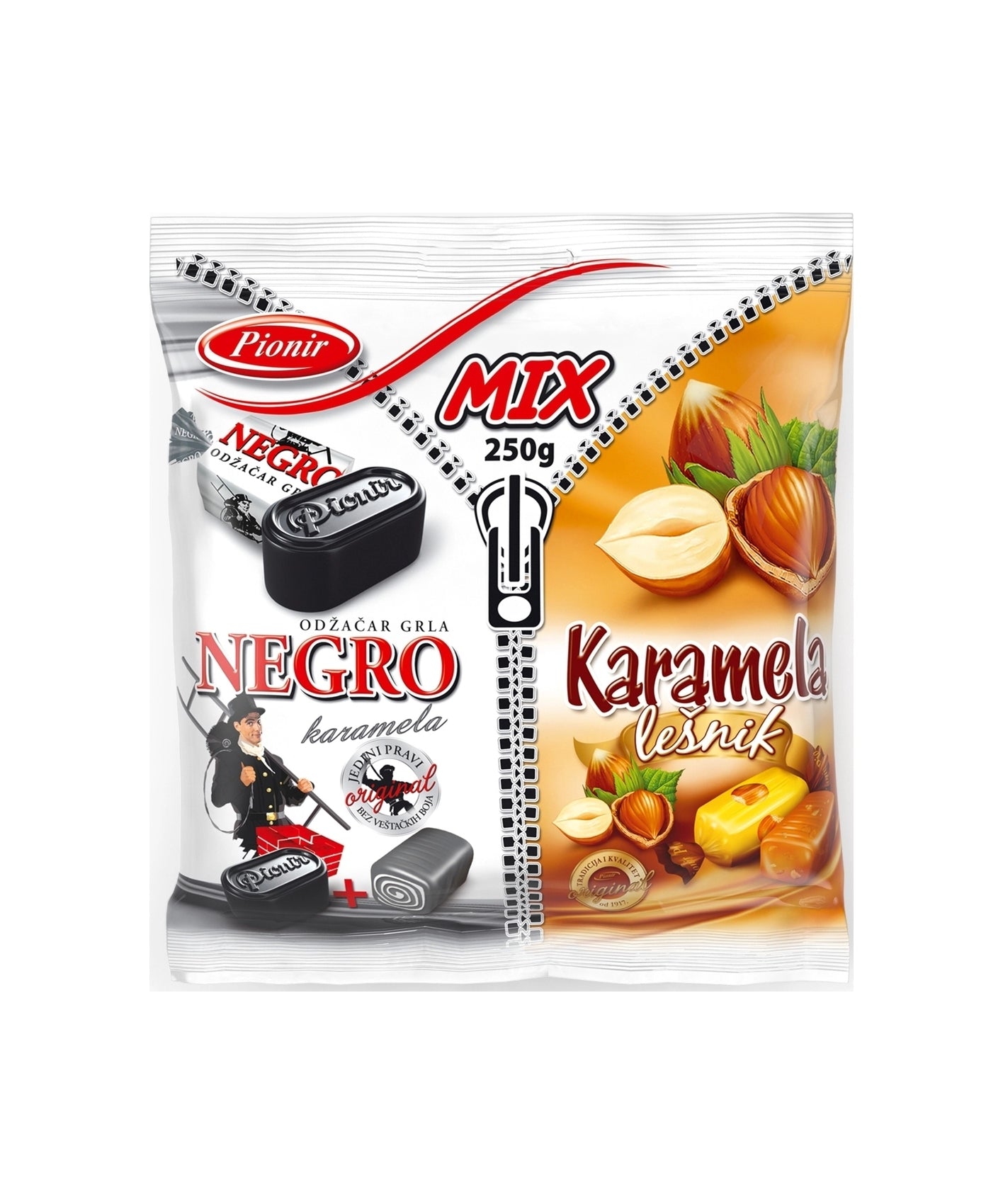 Pionir Negro mešani bonboni 250 g