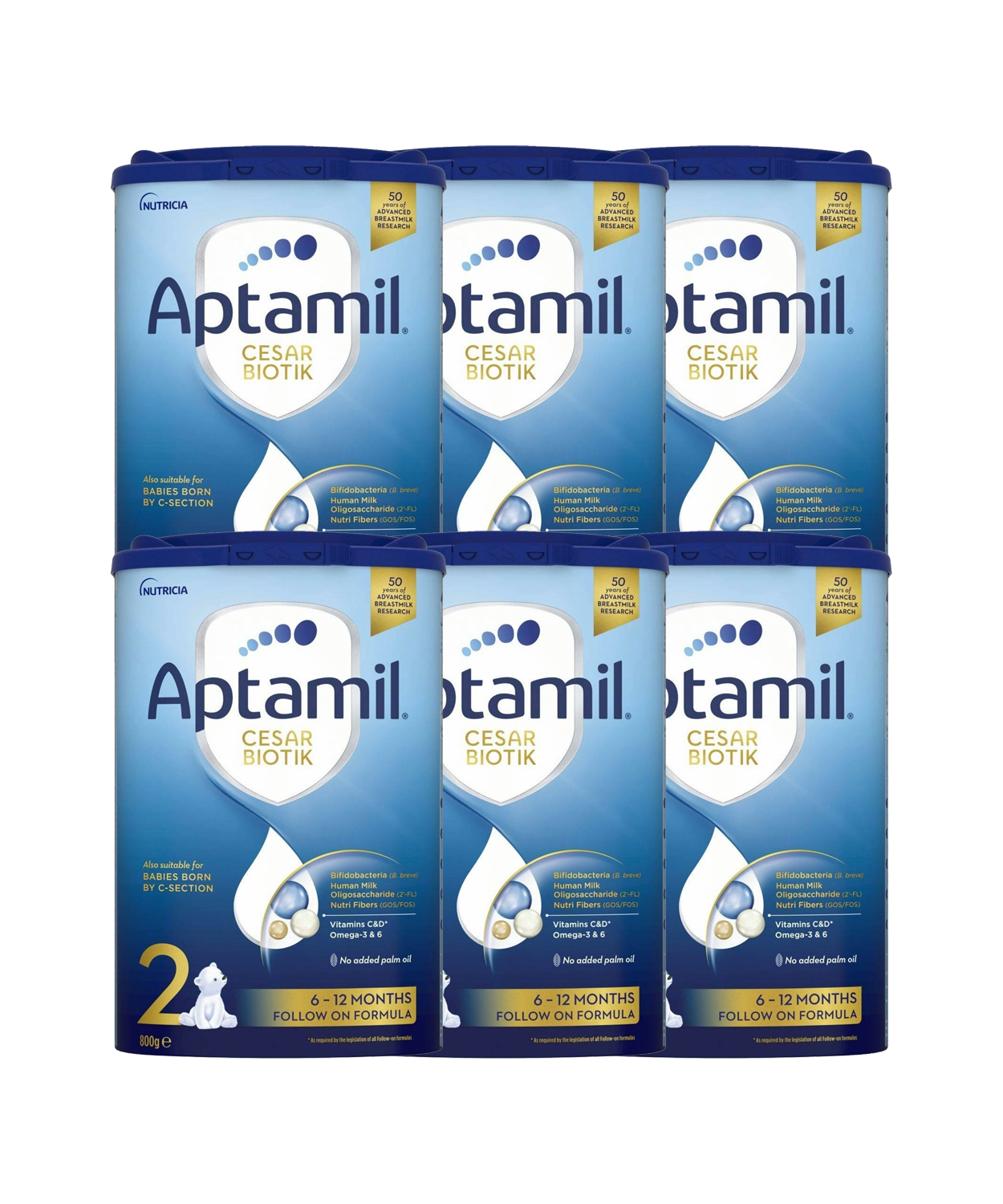 PAKET Aptamil Cesar Biotik 2 800g 5+1 GRATIS