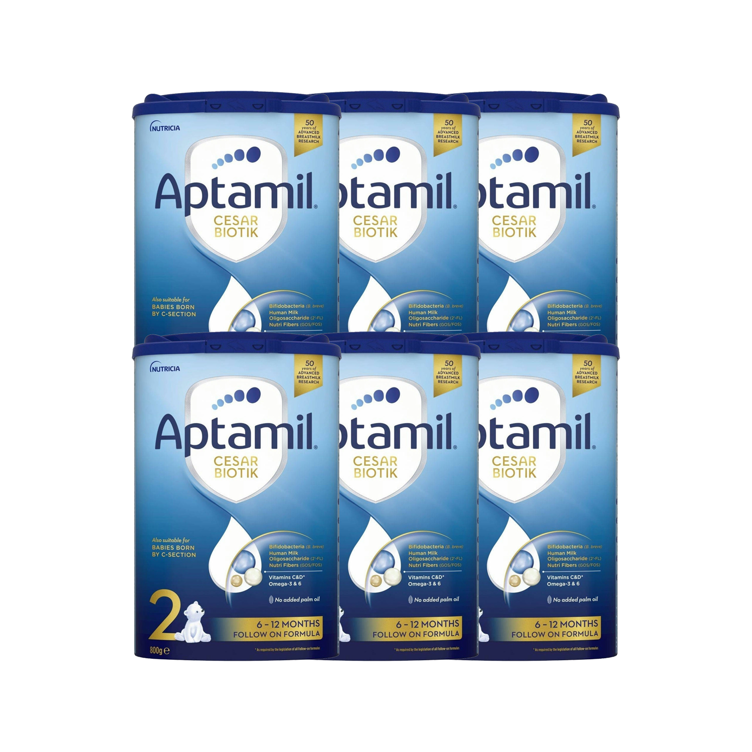 PAKET Aptamil Cesar Biotik 2 800g 5+1 GRATIS