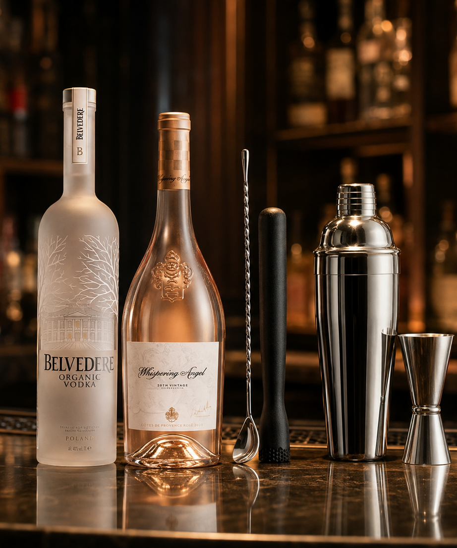 Sunset Rosé + DARILO: Shaker + Mudler + Merica