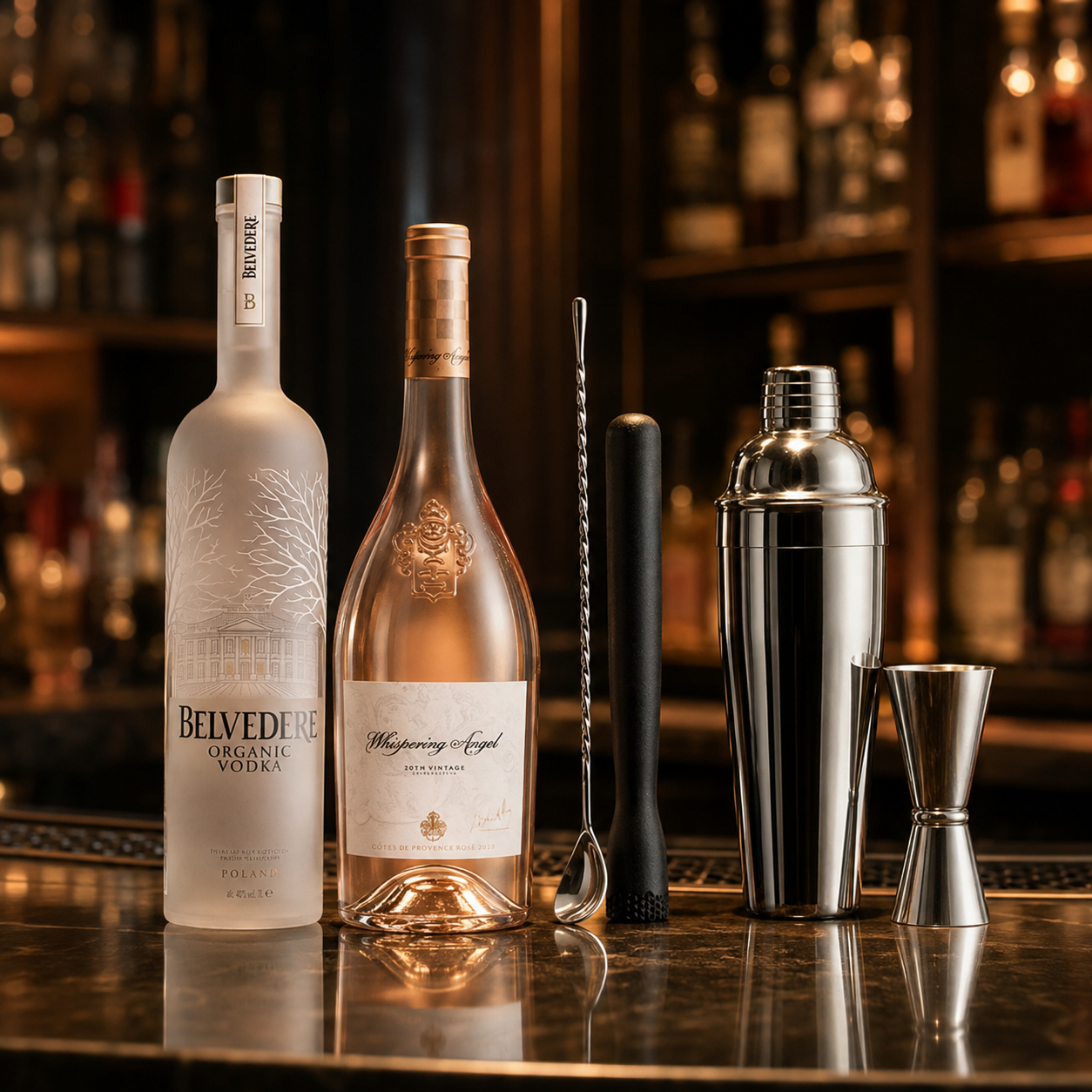 Sunset Rosé + DARILO: Shaker + Mudler + Merica
