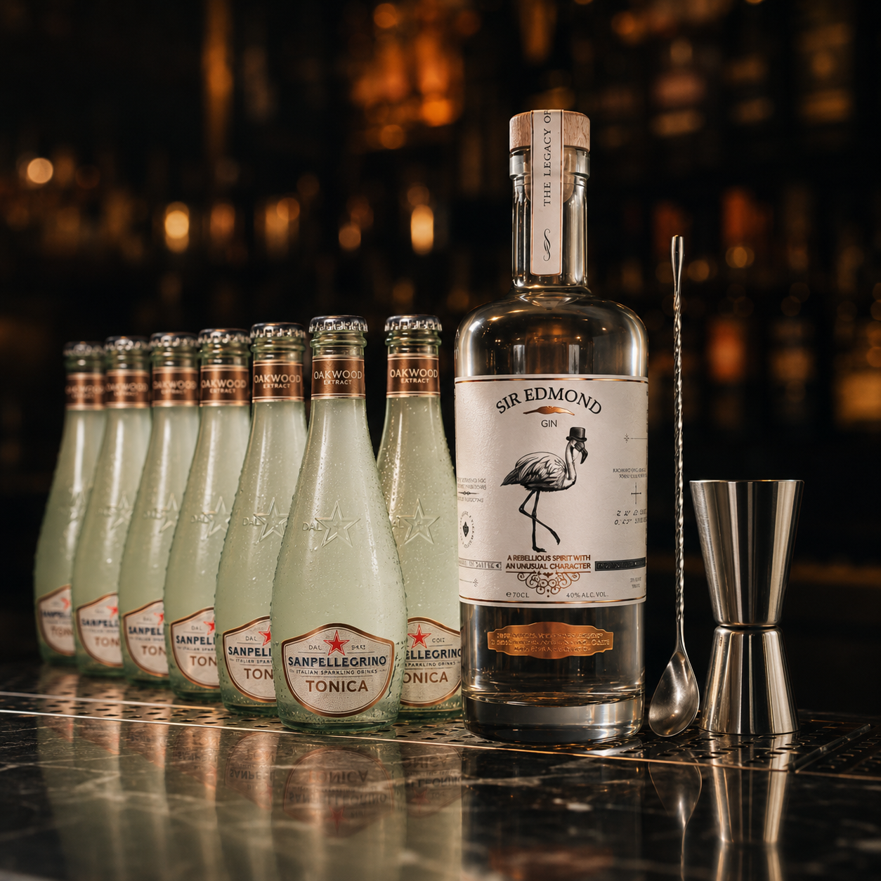 Sir Edmond Bourbon Vanilla Gin Tonic + DARILO: Barska Žlica in Merica
