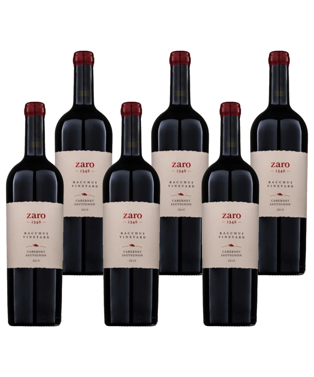 Paket Zaro Cabernet Sauvignon Bacchus Vineyard 0,75 L 5+1 GRATIS